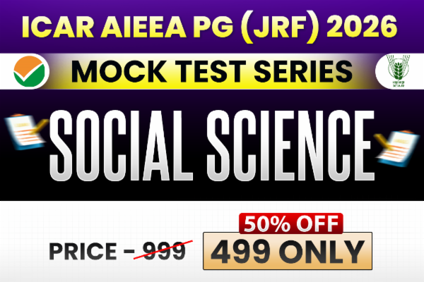 ICAR PG (JRF) Social Science 2026 Mock Test cover