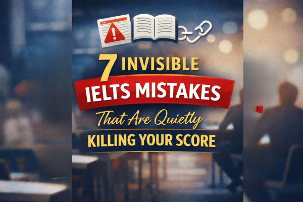 **7 Invisible IELTS Mistakes That Are Quietly Killing Your Score** (Even If Your English Is Good) cover