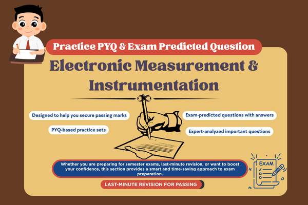 Electronic Measurement & Instrumentation PYQ and Expected Question cover