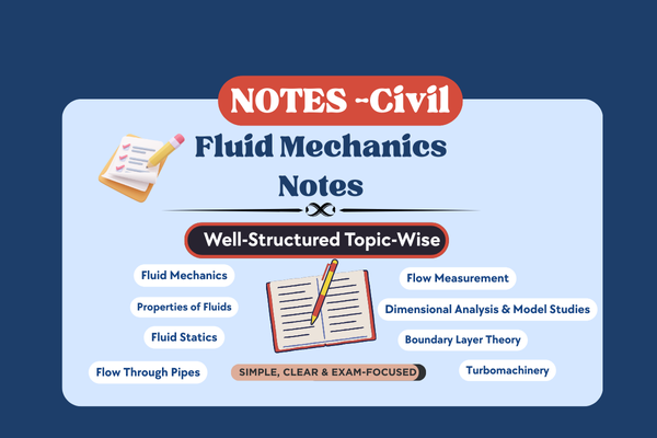 Fluid Mechanics notes cover