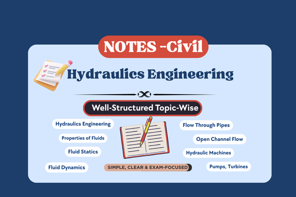 Hydraulics Engineering Notes cover