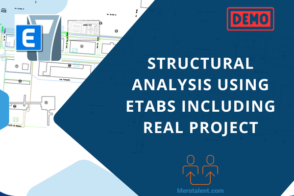 (demo) Structural Analysis using ETABS including Real Project Work cover