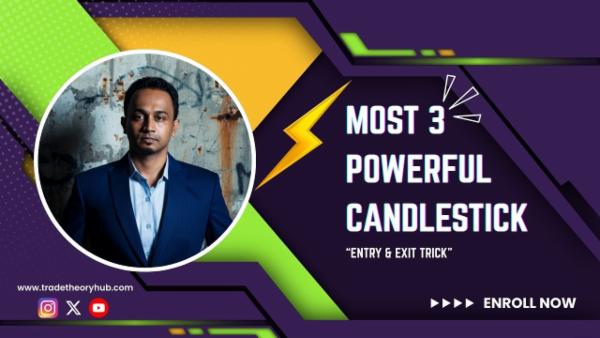 Most Powerful 3 Candlestick & Money making trick cover