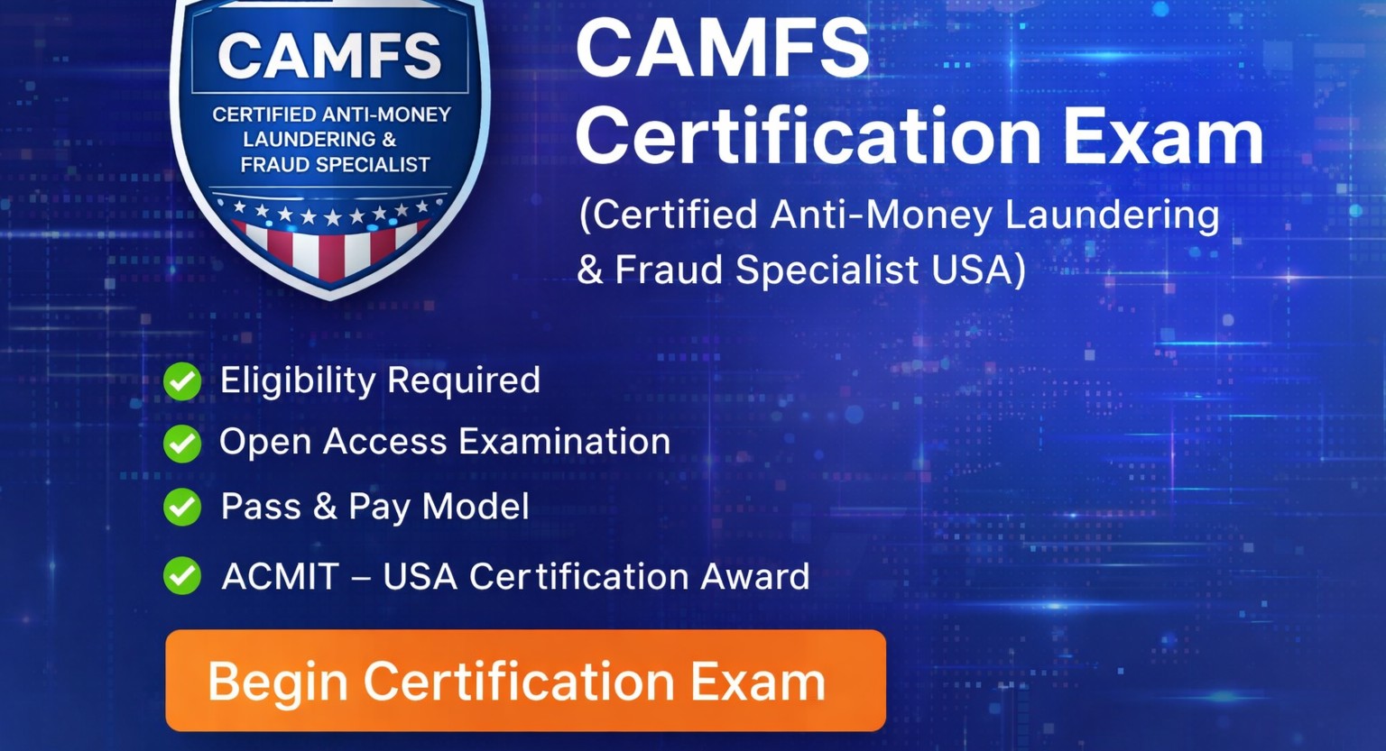 CAMFS – Certified Anti-Money Laundering & Fraud Specialist (CAMFS - US_ cover