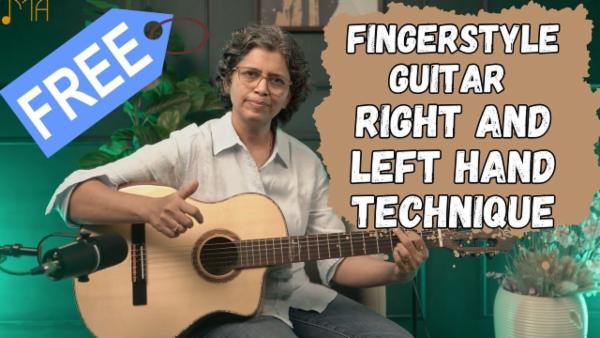Free Lesson- Basic Left and Right Hand Fingerstyle Techniques cover