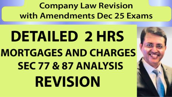 MORTGAGES and CHARGES - SEC 77 & 87 ANALYSIS cover