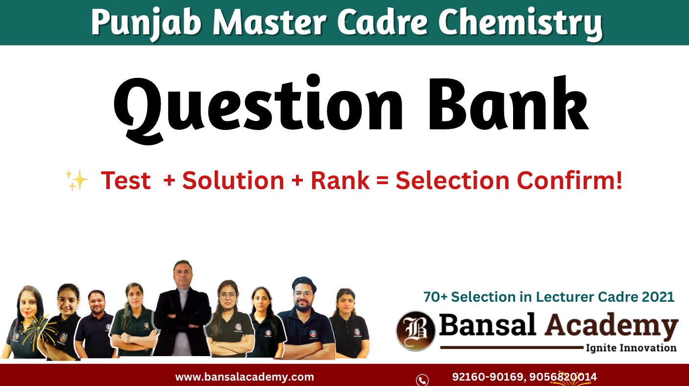 Master cadre chemistry question bank cover