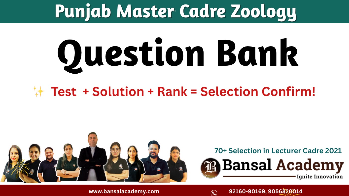 Master cadre zoology question bank