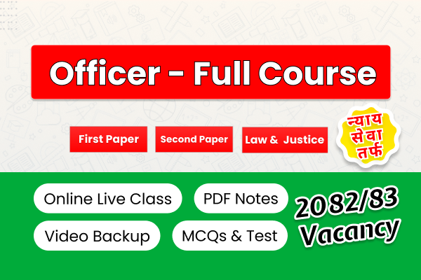 Section Officer Full Course Bundle | Contemporary Law & Practices | English Medium - Batch 2082 cover