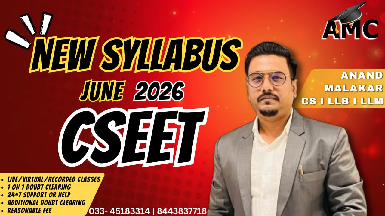 Restructured CSEET New Syllabus - 2026 All paper Combo cover