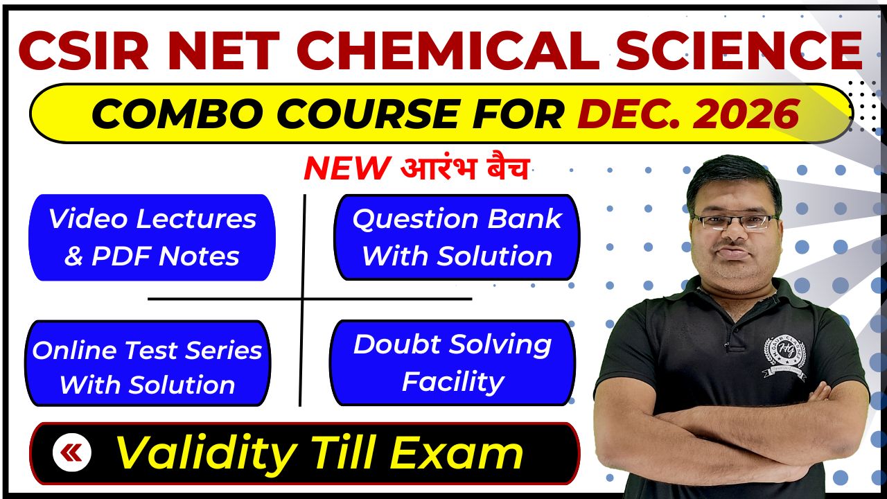 Complete Combo Course CSIR NET Dec. 2026 Chemical Science - आरंभ बैच (Validity Till Exam) cover