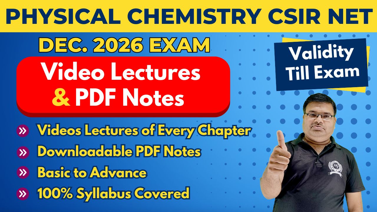Video Lectures CSIR NET Dec. 2026 Physical Chemistry (Validity Till Exam) cover