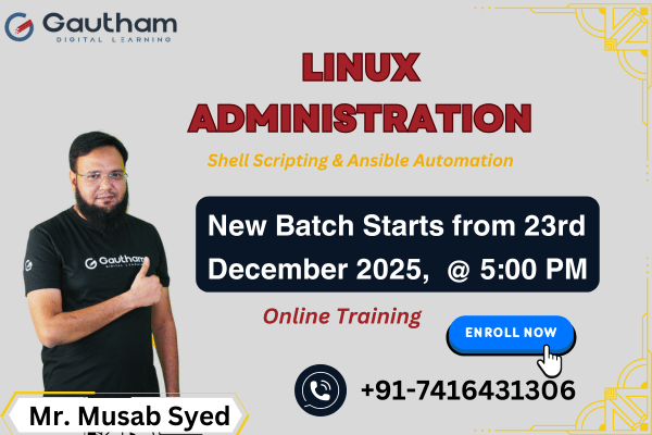 Linux Administration - New Batch Starts from 23rd December 2025, 5:00 PM cover