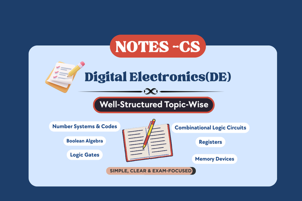 Digital Electronics notes cover