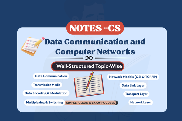 Data Communication and Computer Networks Notes cover