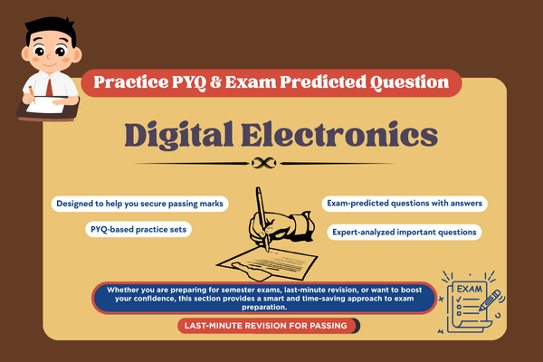Digital Electronics PYQ and Expected Question cover