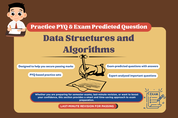 Data Structures and Algorithms PYQ and Expected Question cover