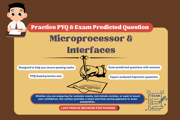 Microprocessor & Interfaces PYQ and Expected Question cover