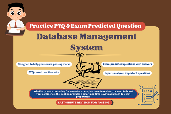 Database Management System PYQ and Expected Question cover