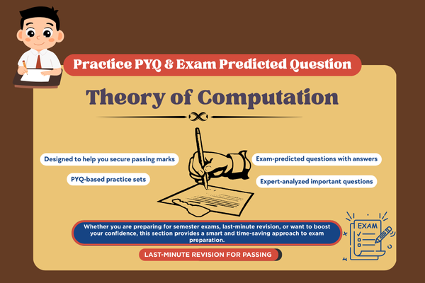 Theory of Computation PYQ and Expected Question cover
