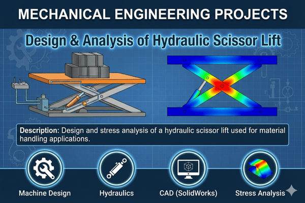 Design & Analysis of Hydraulic Scissor Lift Projects cover