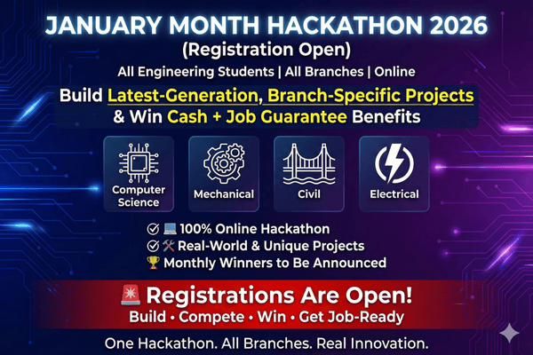 Upcoming January Month Hackathon 2026 cover