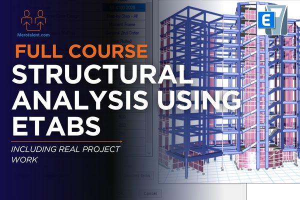 Structural Analysis of Residential Buildings using ETABS including Real Project Work cover