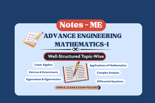 ADVANCE ENGINEERING MATHEMATICS-I (Mechanical) cover