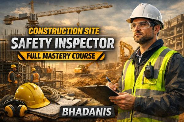 CONSTRUCTION SITE SAFETY INSPECTOR FULL MASTERY COURSE cover