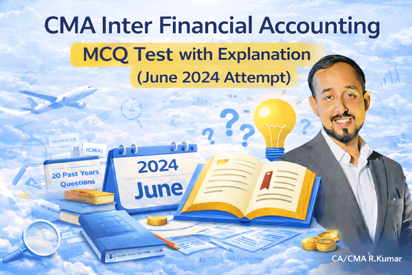 MCQ Test (June 2024 Attempt) - CMA Inter Financial Accounting cover
