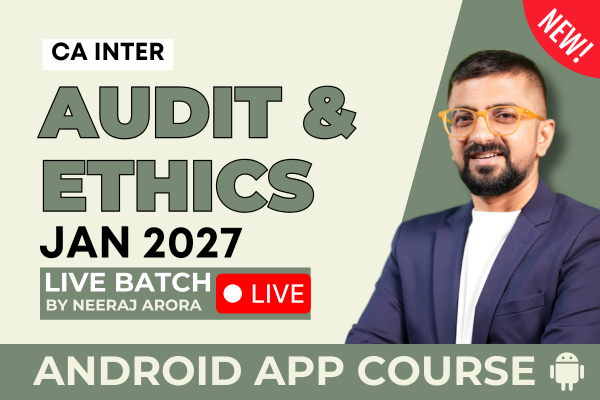 CA Inter Audit Live Batch for January 2027 - Android App Classes cover