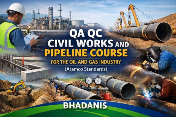 QA QC Civil Works and Pipeline Course for the Oil and Gas Industry (Aramco Standars) cover