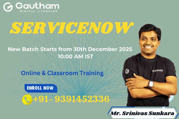 ServiceNow Live Classes : New Batch Starts from 30th December 2025 10:00 AM cover