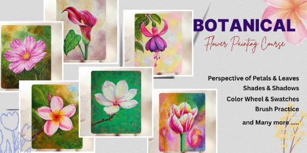 Complete Botanical Flower Painting Course cover