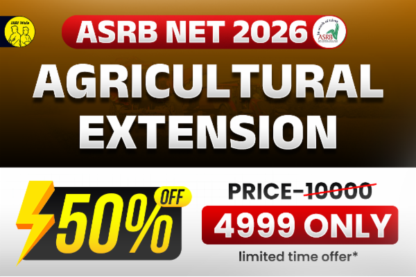 ASRB NET Agricultural Extension 2026 Batch cover