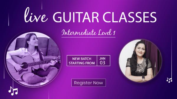 JANUARY 2026 - Intermediate LEVEL 1 - LIVE GUITAR CLASSES cover