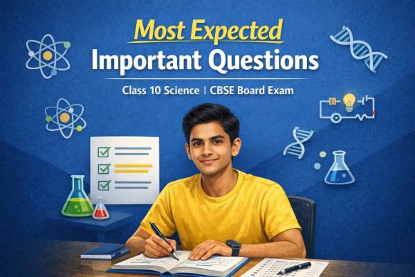 Most Expected Important Questions Class 10 Science cover