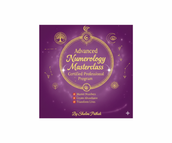 🔢 ADVANCED NUMEROLOGY MASTER COURSE (Professional Certification Program) cover