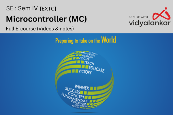 Microcontrollers (µc) - Videos & Notes (Full Syllabus) - May 26 cover