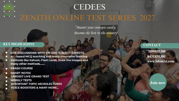 Zenith Batch 2027- Online Test Series with Crash Course (Formerly Course A ) cover