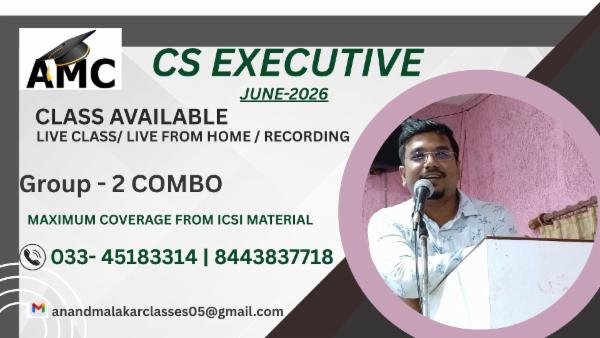 CS EXECUTIVE - GROUP 2 COMBO (DETAILED FAST TRACK CLASSES) cover