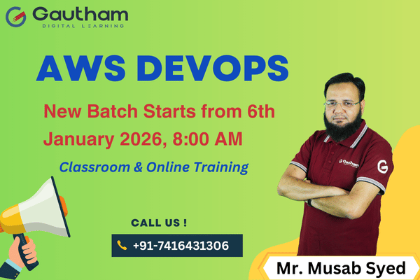 AWS DevOps Live Classes : New Batch Starts from 6th January 2026, 8:00 AM cover