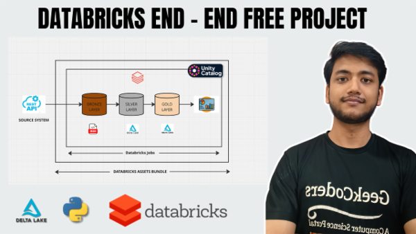 Databricks End - End Project Free Course | Real-World Azure Data Engineering | cover