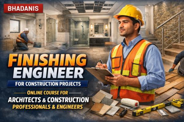 FINISHING ENGINEER FOR CONSTRUCTION PROJECTS ONLINE COURSE FOR ARCHITECTS & CONSTRUCTION PROFESSIONALS & ENGINEERS cover