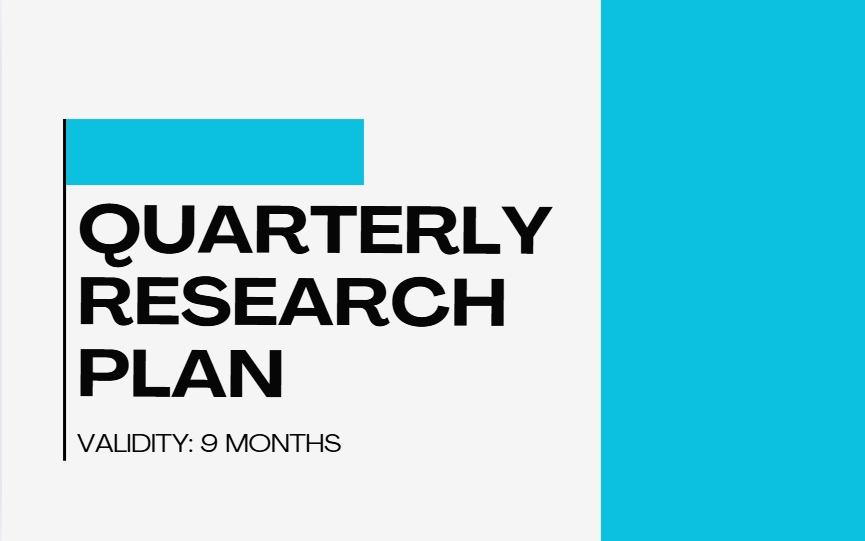 Quarterly Research Plan: 3 Quarters cover