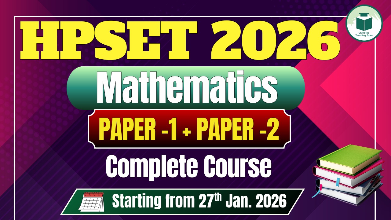 HP SET 2026 | Mathematical Sciences | Complete Course | Paper-1 +Paper-2 cover