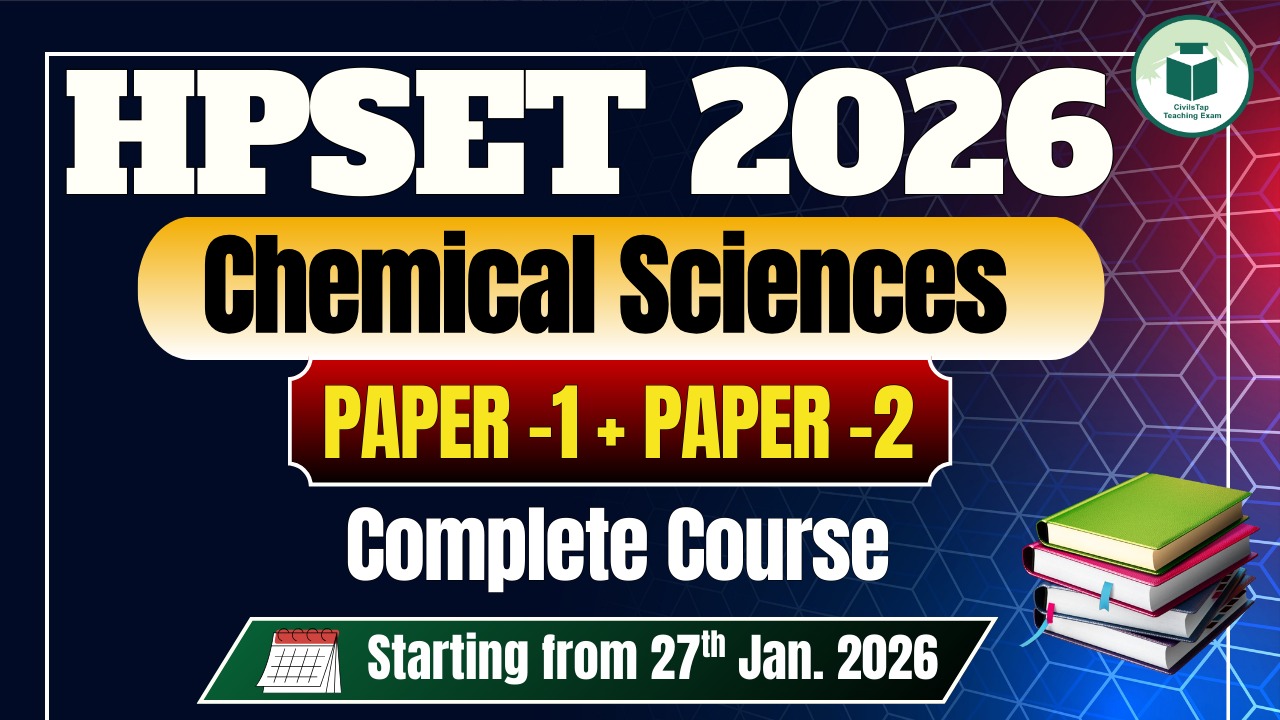 HP SET 2026 | Chemical Sciences | Complete Course | Paper-1 +Paper-2 cover