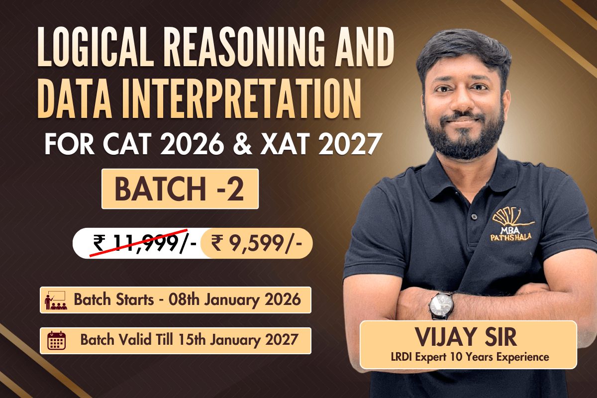 Complete Logical Reasoning & Data Interpretation (Batch 02) for CAT 2026 & XAT 2027 by Vijay Sir cover
