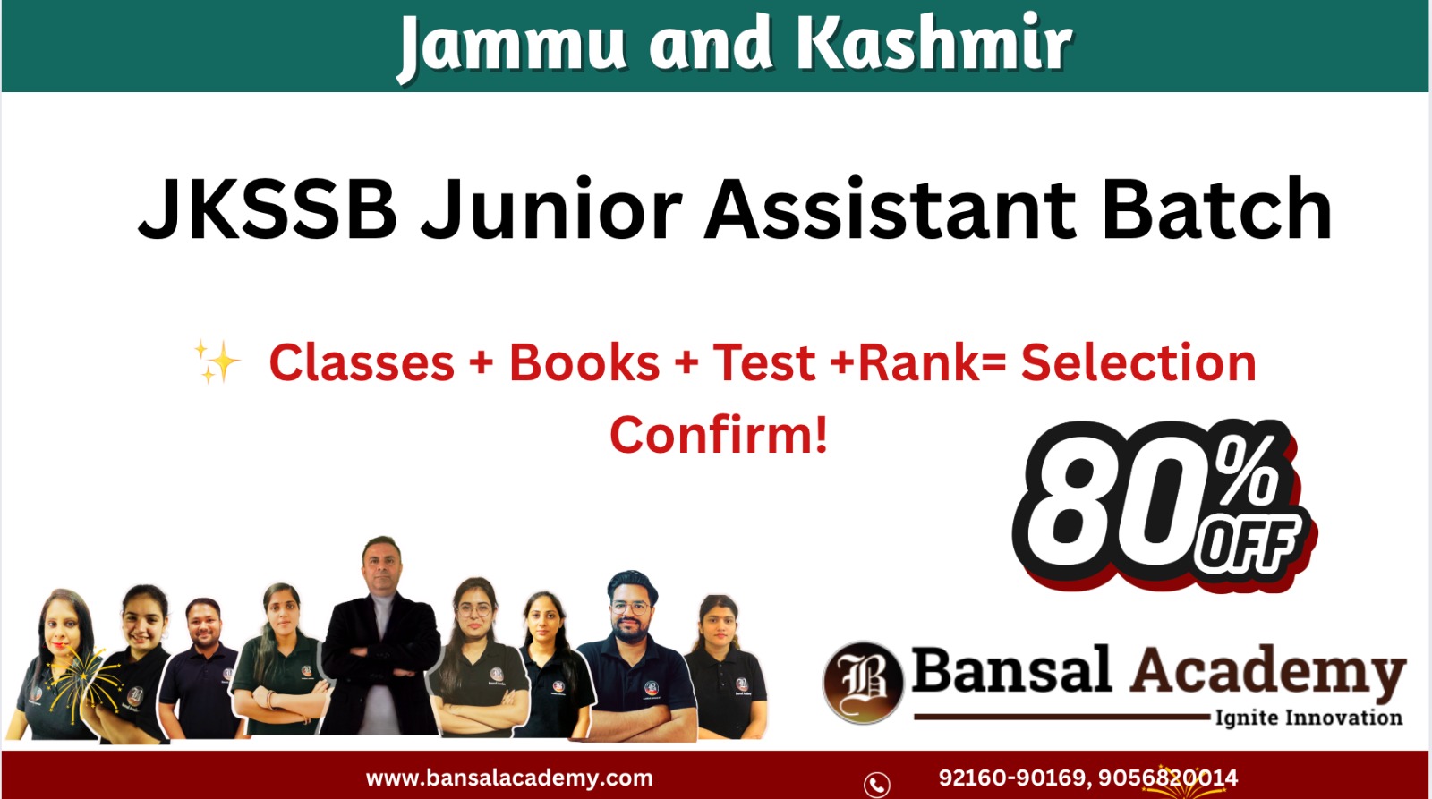 JKSSB Junior Assistant Batch cover