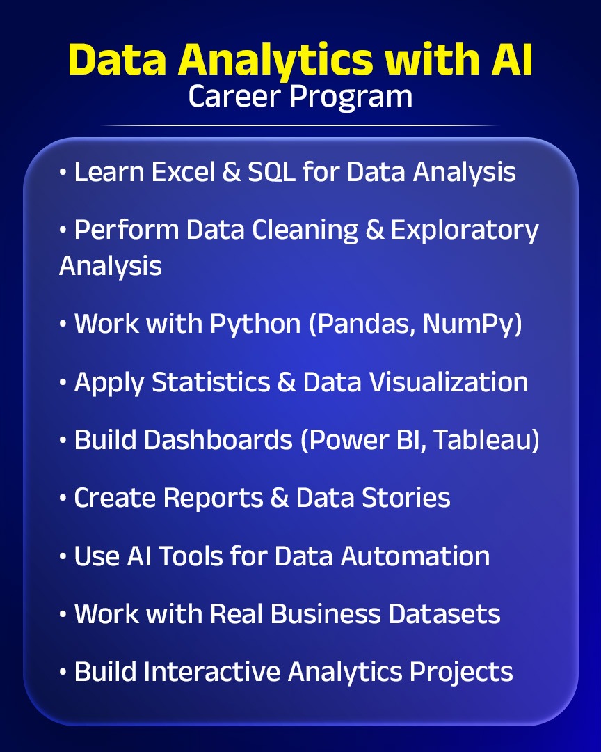 Data Analyst Career Program Pathway